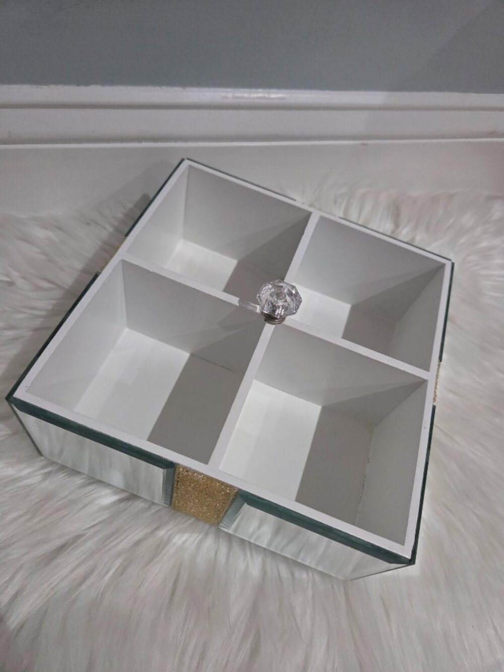 Bling Mirrored Spinning Organizer
